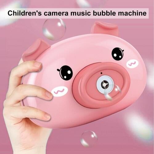 Bubble Machine Bright Color Operate Easily Plastic Indoor Outdoor Bubble Toy for Toddlers