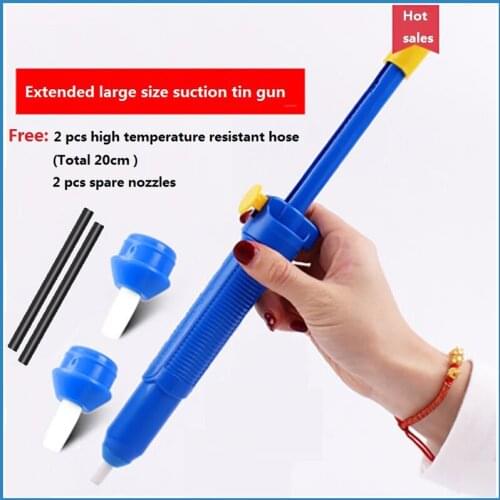 Hot Sales Suction Tin Solder Suckers Desoldering Gun Pump Soldering Iron Pen Removal Tin Hand Tools Nozzle Hose