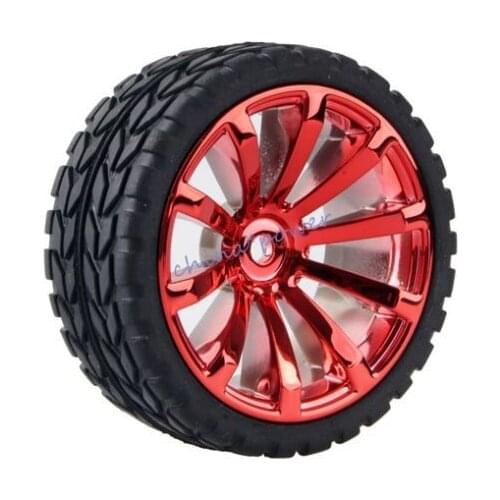 1Set 4PCS Rubber RC Racing Tires Car On Road Wheel Rim Fit For HSP HPI 1/10 HSP 94123/94122/94103/D4/D3 606 all