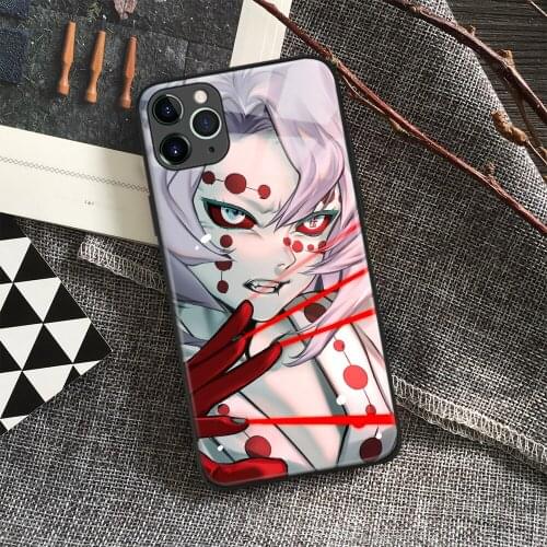 Rui Kimetsu No Yaiba Anime Soft Silicone Glass Phone Case for IPhone SE 6s 7 8 Plus X Xr Xs 11 12 Mini Pro Max Samsung Redmi