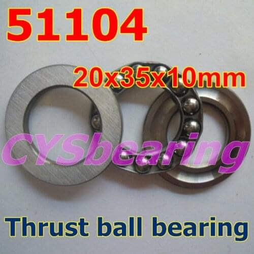 20X35X10 mm 51104 plane axial thrust ball bearing 20*35*10mm for 20mm shaft