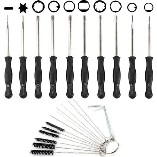 HOT-Carburetor Adjustment Tool with Carburetor Cleaning Brush Needle for Common 2 Cycle Small Engine ECHO STIHL Poulan Husqvarna