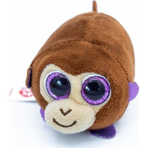 TY 4" Teeny Tys Purple eyed monkey Stackable Screen Clean Doll Plush Stuffed Animal Collectible Toy Christmas Gifts