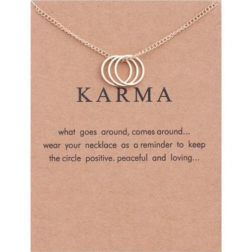 Vintage Three Circle Necklaces Pendant Women Jewelry For Women Friend Gift