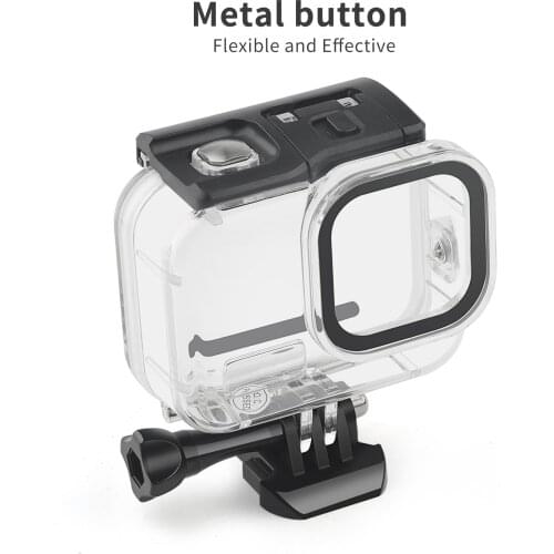 For Gopro9 Waterproof Shell Diving Protection 45m Hero9 Camera Waterproof Shell Fall Protection Transparent Shell