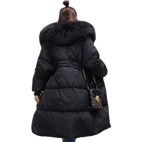 2019 Winter Jacket Women Hooded With Fur Collar Long Female Coat Winter Womens Warm Thicken Long Parka Outwear Parkas