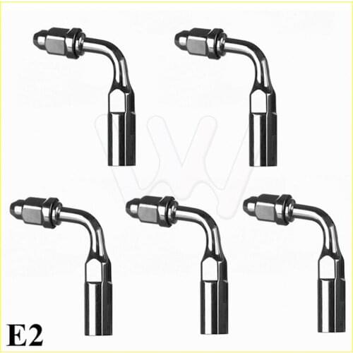 5pcs E2 Dental Ultrasonic Scaler Endodontics Tip Files Holder E2 Fit Woodpecker EMS Ultrasonic Scaler Handpiece Original