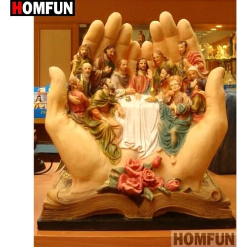 HOMFUN Full Square/Round Drill 5D DIY Diamond Painting "Religious figure" Embroidery Cross Stitch 3D Home Decor Gift A11161