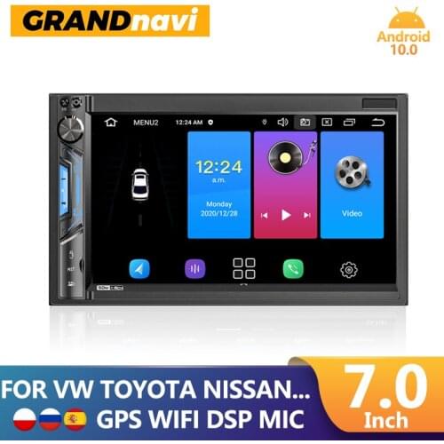 GRANDnavi Android GPS Car Radio 2din Car Multimedia Player Wifi Navigation 2 Din 71BT PRO Autoradio For VW Toyota Nissan Lada
