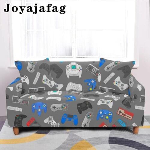 Fashion Cartoon Gamepad Sofa Cover All-cover Elastic Slipcovers 1/2/3 /4 Seater For Living Room Washable Stretch Couch Covers