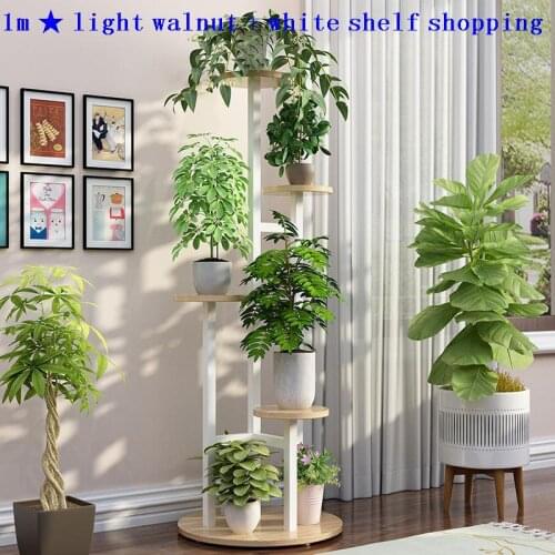 Decorativa Plant Table Suporte Flores Ladder Rack Terraza Huerto Urbano Madera Outdoor Balcony Shelf Dekoration Flower Stand