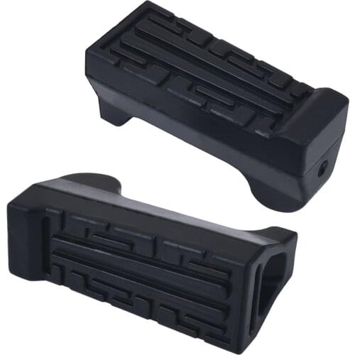 SPELAB 2Pcs Black Front Foot Rests Peg Rubber Footrest Motorcycle Pedal For Yamaha YBR 125 Motorcycle Parts High Quality