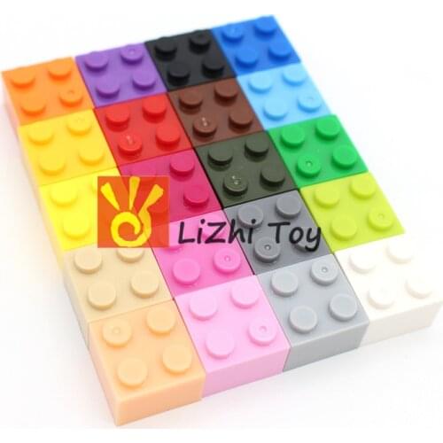 MOC *Brick 2*2 (3h) 3003 DIY Enlighten Building Blocks Educational Kids Toys Compatible With Assembles Particles 100pcs