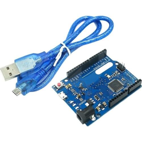 Leonardo R3 ATMEGA32U4, with 50CM USB data cable blue board