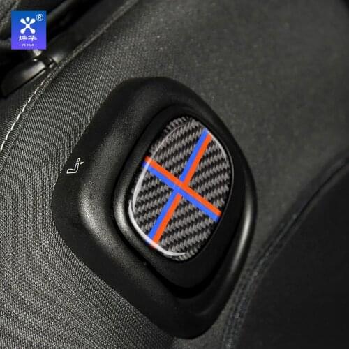 AMBERMILE Fit for Mini Cooper Countryman F55 F56 Interior Carbon Fiber Stickers Cover Trim Decoration Accessories