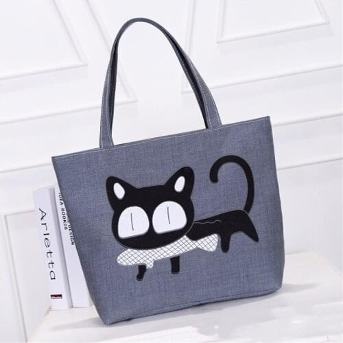 New printed canvas bag small fresh Mori womens shoulder handbag mommy shopping bag