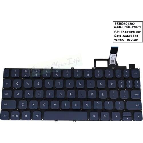 English laptop keyboard computers notebook keyboards US qwerty keycap blue original new works NSK-390PN 9Z.NHDPN.001 1938DA01202