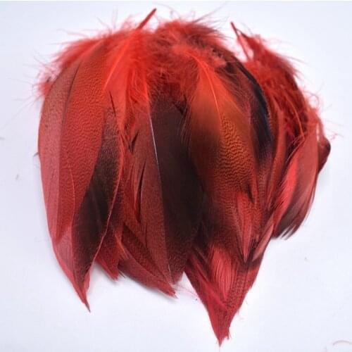 20pcs red Duck feather for crafts colored feathers for DIY natural feathers for jewelry making Home plumas materials decoration