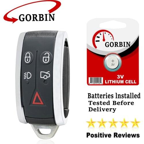 GORBIN Car Remote Key FSK for Jaguar XF XF XFR XK XKR 2009-2013 Car Key 315/433mhz ID46/7953 Chip KR55WK45694 KR55WK49244