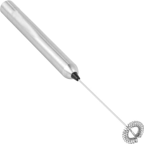 Milk Frother Handheld Battery Operated Electric Foam Maker, Drink Mixer with Stainless Steel Whisk and Stand for Coffee