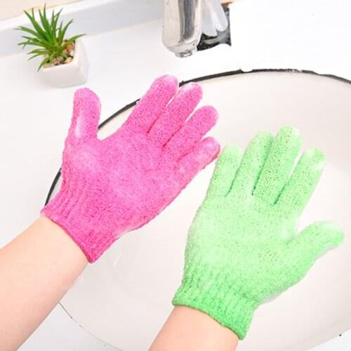 Shower Scrubber Exfoliating Back Skid Resistance Body Massage Sponge Wash Skin Moisturizing Spa Bath Glove