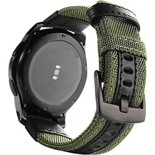 Woven Nylon Replacement Strap Sport Wristband Bracelet for Samsung Gear S3 /Gear S2 Classic/Gear Sport Band/Vivoactive 3/Amazfit