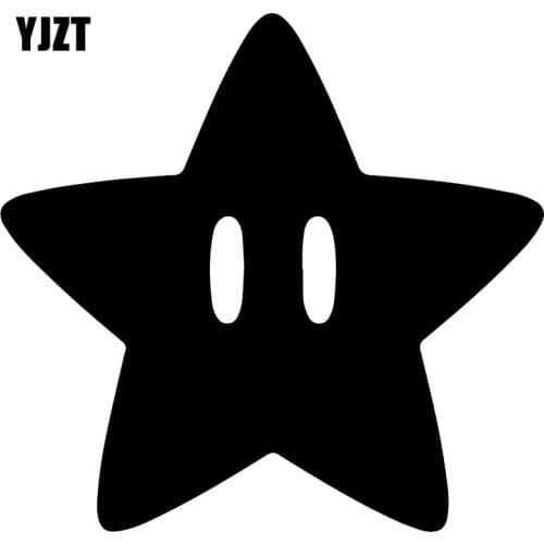 YJZT 10X9.6CM Stars Cute Car Window Decoration Decal Creative Car Sticker C25-0342
