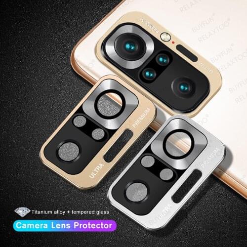 Titanium Alloy Tempered Camera Lens Protect Glass For Xiaomi Redmi Note 10 Pro Max Anti-drop Protection Readmi Note 10 Pro Film