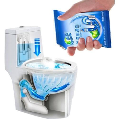 1 pcs Drain pipe cleaner powerful pipe dredging agent kitchen water pipe sewer toilet toilet sink cleaning deodorant powder