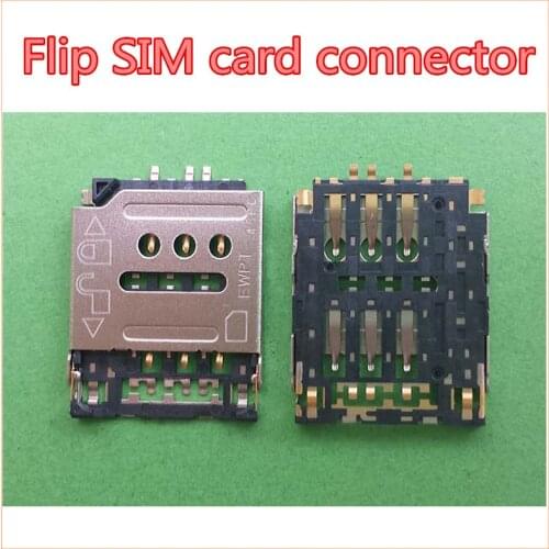 10pcs/LOT NEW SIM card reader socket holder slot connector for huawei G6-T00 U00 C00 U10 G6-L11/L22