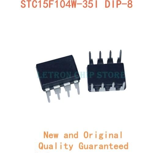 10PCS STC15F104W-35I DIP8 STC15F104W-35I-DIP8 DIP-8 DIP new and original IC Chipset