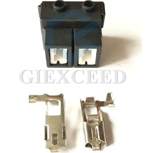 2 Sets 2 Pin H7-2B Ceramic Headlight Socket High Voltage LED Automotive Connector