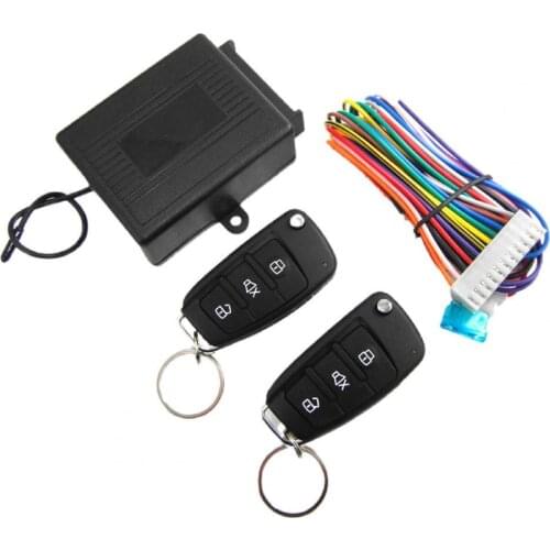 4Pcs/Set M602-8118 Auto Central Lock Foldable Remote Window Plastic Vehicle Keyless Entry System Box Set for 12V DC Cars