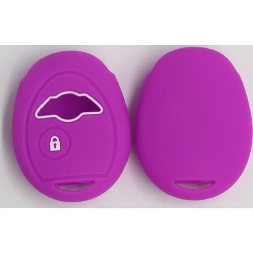 4PC Car Styling Silicone Car Key Case For BMW Mini Cooper R50 R53 Auto Accessories 1 Button Key Cover