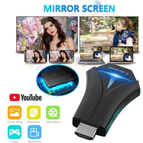 K12 TV Stick Adapter Stream Wifi Display Receiver For ASF, AVI, VOB, MPEG, DAT, RM, RMVB, WMV, FLV, MP4, SWF, TP, ISO, TRP, MKV