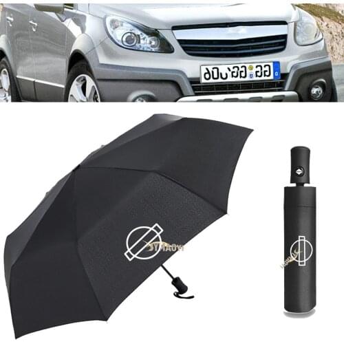 Car For Opel Auto Logo Emblem Bumbershoot Gentleman Sun Rain Umbrella Paraguas Crossland X Astra H G J Corsa D C B Decoration