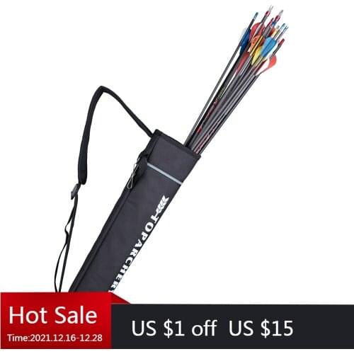 Archery Arrow Quiver Holder, Backpack and Hip Dual-Use Style, Recurve Bow Compound Target Practice Nylon Arrow Bag