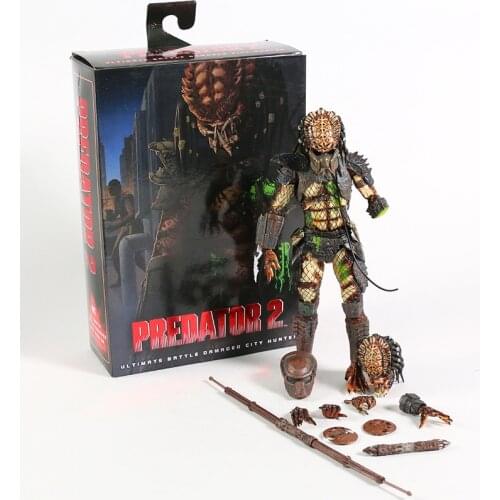 NECA Predator 2 Battle Damaged City Hunter 7" Scale Ultimate Action Figure 3 Types