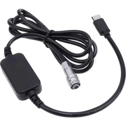 FOTGA Power Adapter Cable for USB Type C Device for Blackmagic Pocket Cinema Camera 4K / 6K USBC