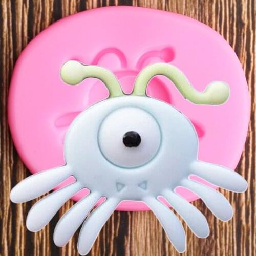 Halloween Cartoon Silicone Molds DIY Party Fondant Cake Decorating Tools Candy Clay Chocolate Gumpaste Moulds