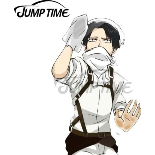 JumpTime 13 x 5.9cm Liva Ackerman Funny Attack On Titans Funny Car Sticker DIY Waterproof Occlusion Scratch 3D Fashion Decal