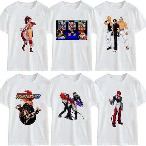 The King Of Fighters T Shirt KOF Iori Yagami Summer T-Shirt Men/Women Fashion Graphic Tee Shirt Casual Top Tee Cosplay Costume