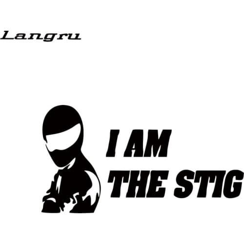 Langru Car Stying I Am The Stig Sick Decal Sticker Car Window Dope Filthiest Redsun Jdm