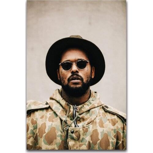 Hot New ScHoolboy Q Rapper Hip Hop Music Singer Star Silk Fabric Wall Poster Art Decor Sticker Bright