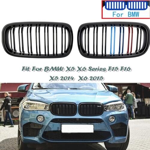M Performance Car Front Bumper Racing Kidney Grilles Replacement For BMW X5 F15 X6 F16 2018 2017 X5 X6 Series 2014 2015 2016 E39