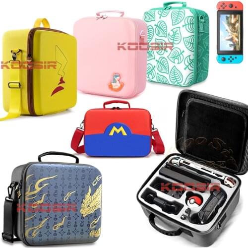 Cute Game Case For Nintendo Switch Animal Crossing Theme EVA Storage Carrying Hand Bag Nintendoswitch Pink Shell Portable Pouch