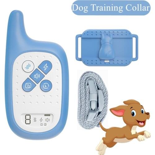 Cute Dog Training Collar Pet anti-barking Device Rechargeable Dog Bark Control Collar Electronic shock collar training device