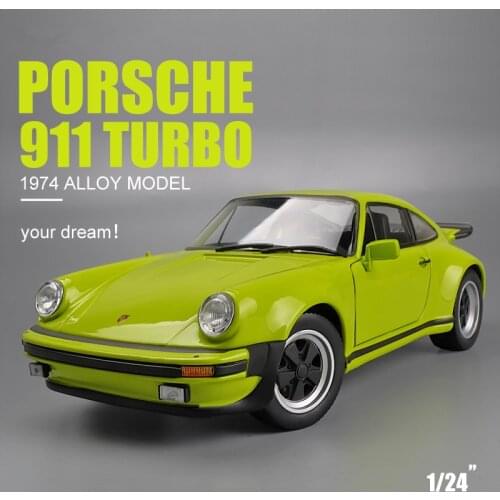 Welly 1:24 1974 Porsche 911 Turbo3.0 alloy car model Diecasts Toy Vehicles Collect gifts Non-remote control type transport toy