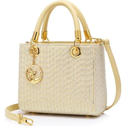 Fashion Summer Crossbody Bag For Women 2021 Womens Purse Diana Handbag Sequins Designer Flap Shoulder Bag Messenger Bags Woolen