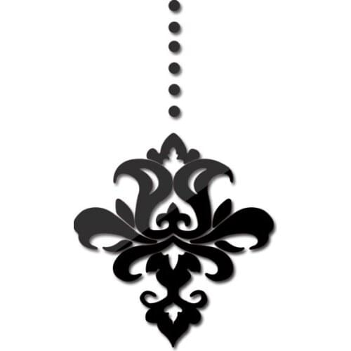 Fashion Creative DIY modern Acrylic furniture mirror wall stickers for Art living room still life sticker home decoration